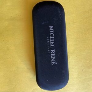 Michel René Black Glasses Case